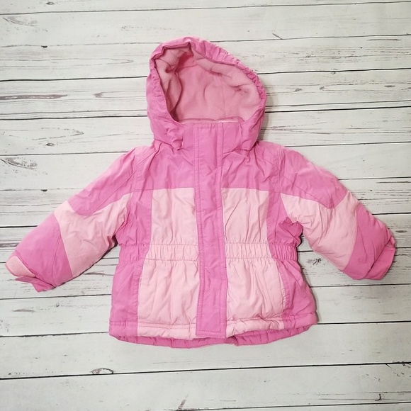 Kids Baby Hooded Pink Winter Jacket - Picture 1 of 7